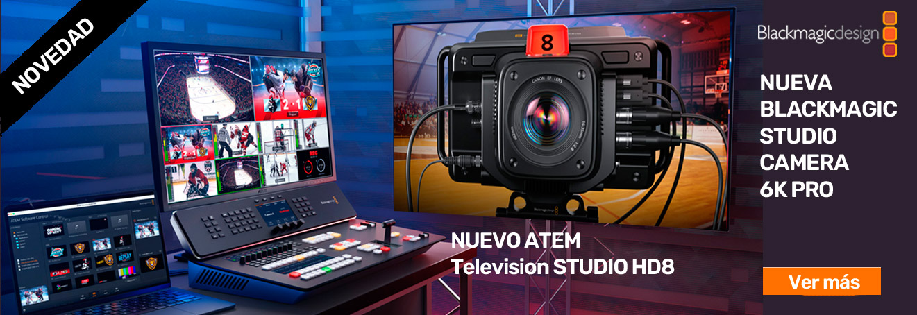 Nuevas Blackmagic Studio Camera y ATEM Television Studio HD8