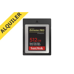 Alquilar SANDISK CFexpress Tipo B 512GB | Más Que Vídeo Profesional