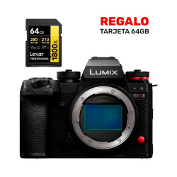 comprar PANASONIC LUMIX S1R II + TARJETA 64GB - Cámaras HDSLR PANASONIC - PANASONIC