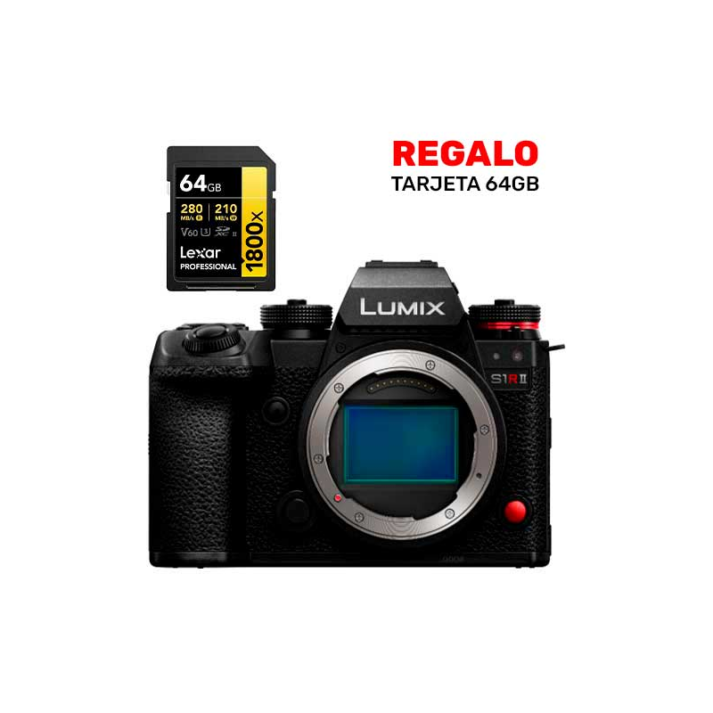 comprar PANASONIC LUMIX S1R II + TARJETA 64GB - Cámaras HDSLR PANASONIC - PANASONIC