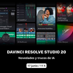 Comprar MQV MASTERCLASS DAVINCI RESOLVE STUDIO (11 h) | Más Que Vídeo Profesional