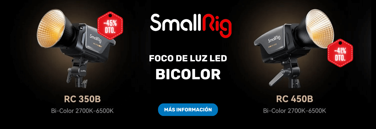 SmallRig Focos LED COB Bicolor promoción 2024