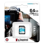 KINGSTON Tarjeta SD 64GB, Canvas Go Plus UHS-I SDXC