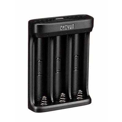 ZHIYUN ZHNH007 Cargador de batería de 3 slots.