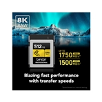 LEXAR CFexpress B GOLD 512GB CFexpress Profesional Tipo B de 512GB GOLD.