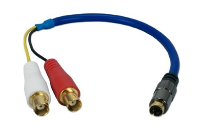 BLACKMAGIC Cable adaptador S-Video a 2xRCA.