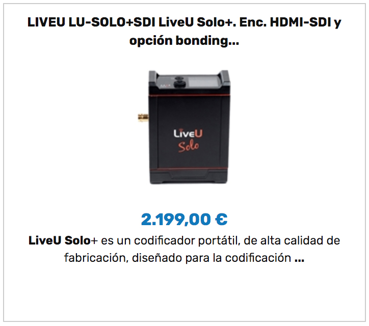 LiveU Solo SDI +