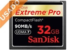 SANDISK SDCFXPS-032G-X46 (Usado) Tarjeta Compact Flash Extreme Pro 160MB/s 32GB.