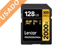 LEXAR SDXC 128GB V90 (Usado) Tarjeta Profesional SDXC 128GB UHS-II (U3) Class 10 V90