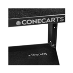 CONECARTS LARGE BASIC 3 Carro de 3 estantes con moqueta negra.