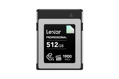 LEXAR CFexpress B DIAMOND 512GB CFexpress Profesional Tipo B VPG400 de 512GB DIAMOND.
