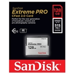 SANDISK SDCFSP-128G-G46D Tarjeta 128G CFAST 2.0 EXTREME PRO 525MB/s VPG130.