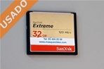SANDISK SDCFXS-032G-X46 (Usado) Tarjeta Compact Flash Extreme 120MB/s 32GB.
