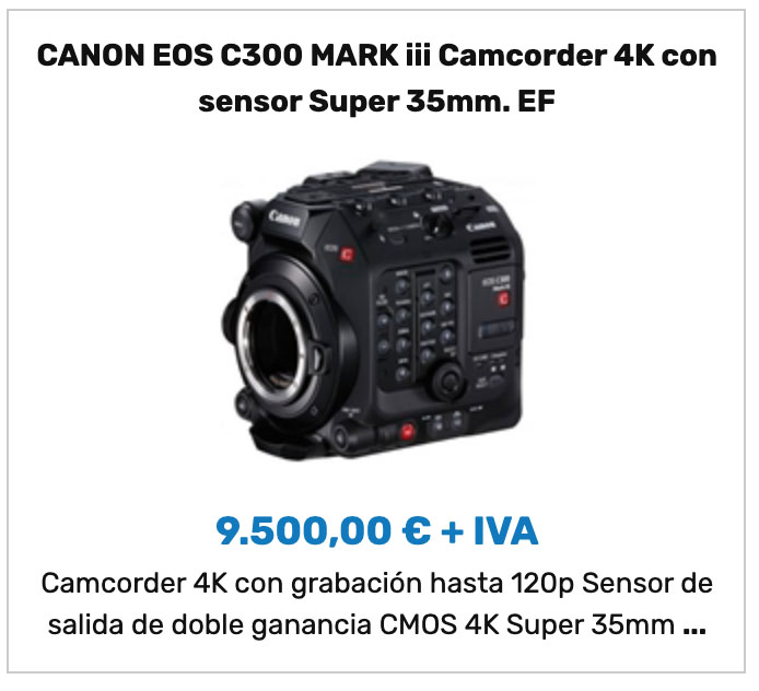 CANON EOS C300 MARK III