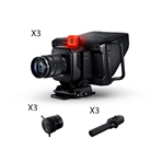 BLACKMAGIC Kit de cámaras Studio Camera 4K Plus + mixer Atem Mini Extreme ISO