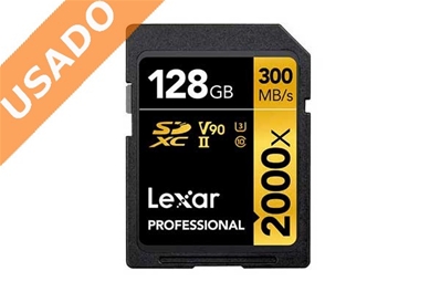 LEXAR SDXC 128GB V90 (Usado) Tarjeta Profesional SDXC 128GB UHS-II (U3) Class 10 V90