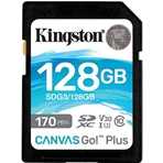 KINGSTON Tarjeta SD 128GB, Canvas Go Plus UHS-I SDXC