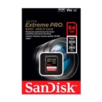 SANDISK SDSDXDK-064G-GN4IN Tarjeta SDXC Extreme Pro V90 64GB UHS-2 300 MB/s.