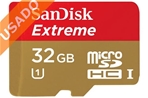 SANDISK SDSDQXL-032G (Usado) Tarjeta Micro SD Extreme UHS 3 clase 10 de 32GB. 90MB/s.