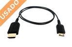MQV (Usado) Cable Mini HDMI a HDMI ultraflexible de 80 cm.