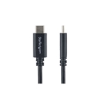 STARTECH Cable USB-C (M) a USB-C (M) de 2 metros. Color negro