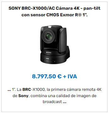 SONY BRC-X1000/AC