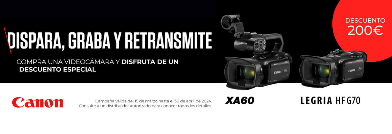 Canon XA60 Y HF G70 PROMOCIÓN