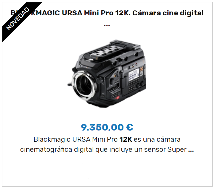 Blackmagic URSA Mini Pro 12K