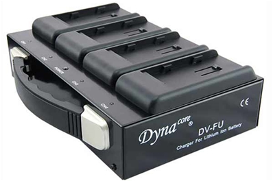 DYNACORE DV-FU Cargador cuádruple para baterías tipo BP-U.