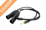 HOLLYLAND HL-XLR02 (Usado) Cable 3.5mm a Dual XLR Audio Cable