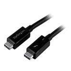 STARTECH Cable Thunderbolt 3 (40 Gbps) 1 mt. Color negro