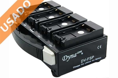DYNACORE DV-FSP (Usado) Cargador cuádruple para baterías tipo NPF y CGA.