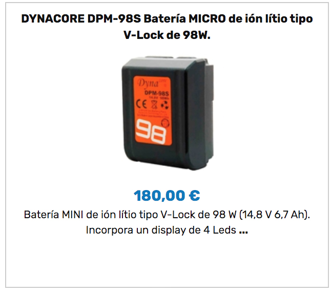 Bateria Dynacore DPM-98S
