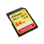 SANDISK SDSDXV6-064G-GNCIN Tarjeta V30 SDXC Extreme UHS-1 (3) clase 10 de 64GB 150MB/S.