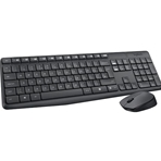 LOGITECH 920-007919 Kit de teclado y mouse inalámbrico negro, MK235