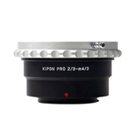 KIPON 2/3 A MICRO 4/3 Adaptador para utilizar ópticas 2/3" en monturas Micro 4/3.