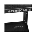 CONECARTS SMALL BASIC 2 Carro de 2 estantes con moqueta negra.