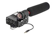 SARAMONIC MIXMIX Kit de micrófono de cañón con adaptador de audio XLR para cámara.