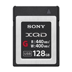 SONY QDG128E (Usado) Tarjeta de memoria XQD serie G de 128 GB Interfaz PCIe.