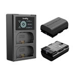SMALLRIG SM3821 Pack de 2 baterías tipo LPE6 y cargador USB.