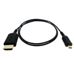MQV Cable Micro HDMI a HDMI ultraflexible de 80 cm.
