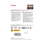 SANDISK SDSDXXY-128G-GN4IN Tarjeta V30 SDXC Extreme PRO UHS-1 (3) clase 10 de 128GB 170MB/s.