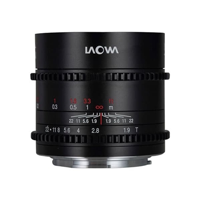 LAOWA 17MM T1.9 MFT CINE Equivalente a la distancia focal de 35mm en un sensor de 4/3.