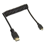 ATOMOS Cable espiral 30-45 cm microHDMI a HDMI.