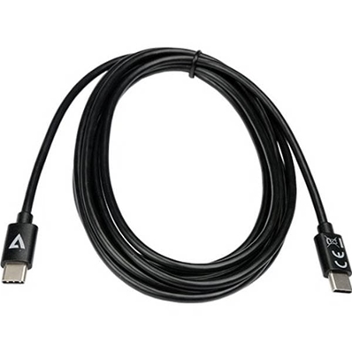 MQV Cable USB-C (M) a USB-C (M) de 2 metros. Color negro