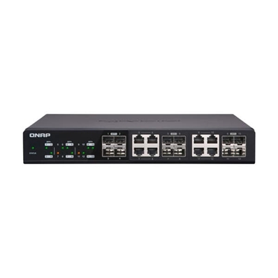 Q-NAP Switch QNAP 12 puertos (4 SFP+, 8 Combo RJ45 y SFP+)