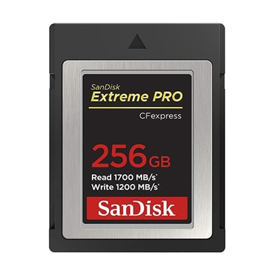 SANDISK SDCFE-256G-GN4IN Tarjeta Extreme Pro Cfexpress 256GB 1700/1200Mb/s Type B,Extreme Pro,
