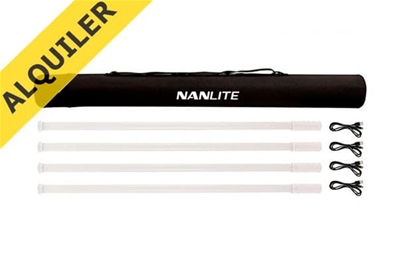Alquiler NANLITE KIT PAVOTUBE T8-7X x4