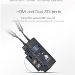 ELIVIEW DM1000 VT. Kit TX/RW Wifi, con 0 delay, HDMI-SDI y 300m medios entre puntos
