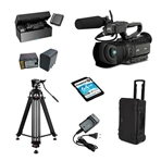 MQV Kit de cámara JVC, micrófono Lark150 y accesorios para entrevista